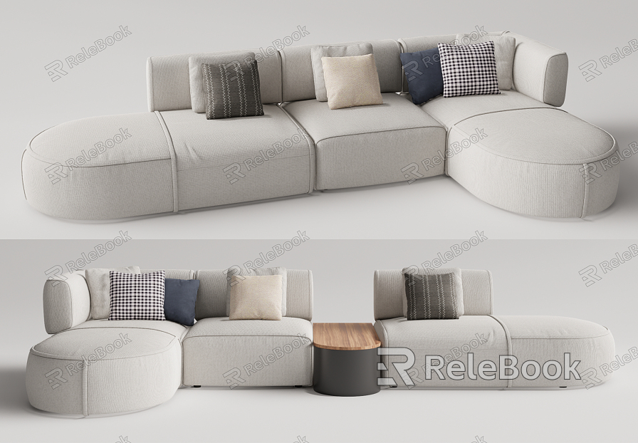 Modern corner sofa Cassina multiplayer sofa model