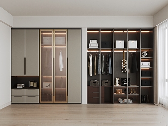 Glass wardrobe 3d model