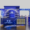 UMEET Photo Check-in Spot With Modern Booth Neon Lights Decor And Wine Bottles