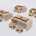 New Chinese Go Table Go Table Go Chess Board 3d model