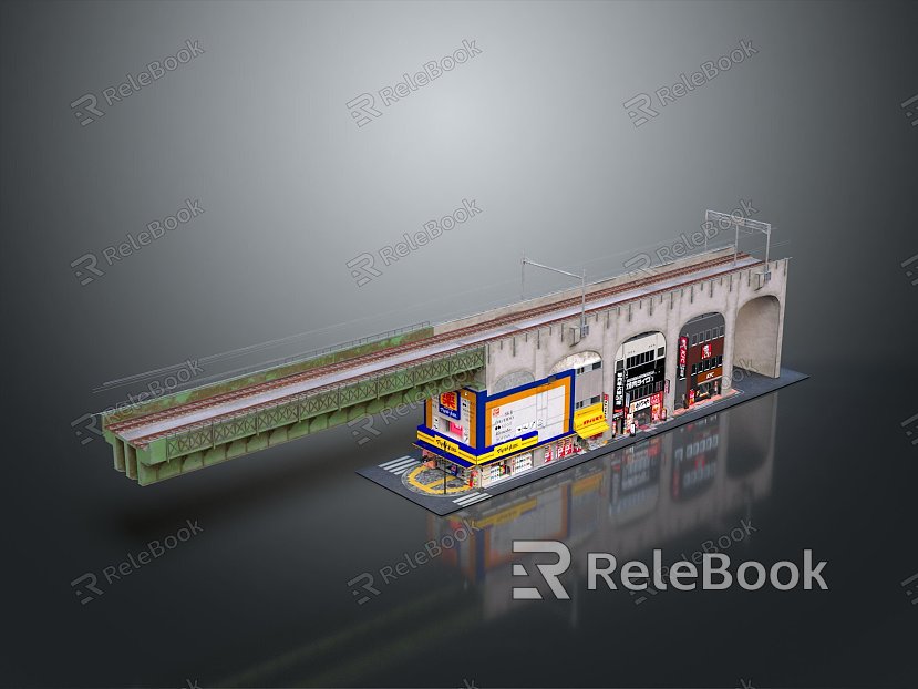 Tracks Cartoon Tracks Animation Tracks Railways Realistic Railways model