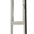 80 broken bridge aluminum system window casement inside inverted hardware sample angle inside flush 3d model
