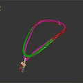 Elegant Gold Plated Necklace With Intricate Braided Chain And Ornate Pendant