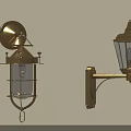 Vintage Brass Wall Lamps With Glass Shades And Elegant Design For Home Decor