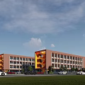 Modern nine-year school teaching building 3d model