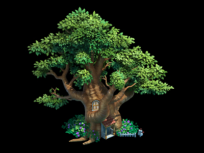 Modern Tree House model