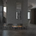 Modern Living And Dining Room Interior With Marble Walls Sofa And TV Unit