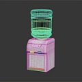 Modern Daily Use Water Dispenser With Black Bottle White Body And Control Buttons