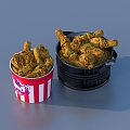 Chicken Leg Fried Chicken Leg 3d model