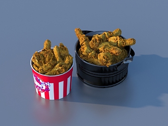 Chicken Leg Fried Chicken Leg 3d model