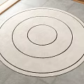 Cassina round carpet minimalist carpet 3d model