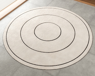 Cassina round carpet minimalist carpet 3d model