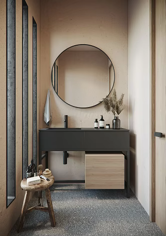 modern sink bathroom ornaments 3d model