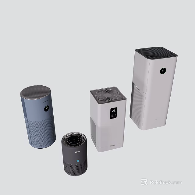 Multiple Smart Machines with Different Designs and Colors for Home Use 3d model 