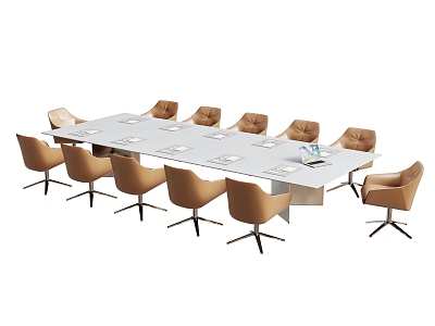 Conference table and chair combination model