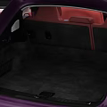 Sleek Purple Electric Coupe SUV Car With Red Interior And Modern Sporty Design