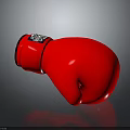 High Quality Red Boxing Glove Training Equipment With Black Trim Design