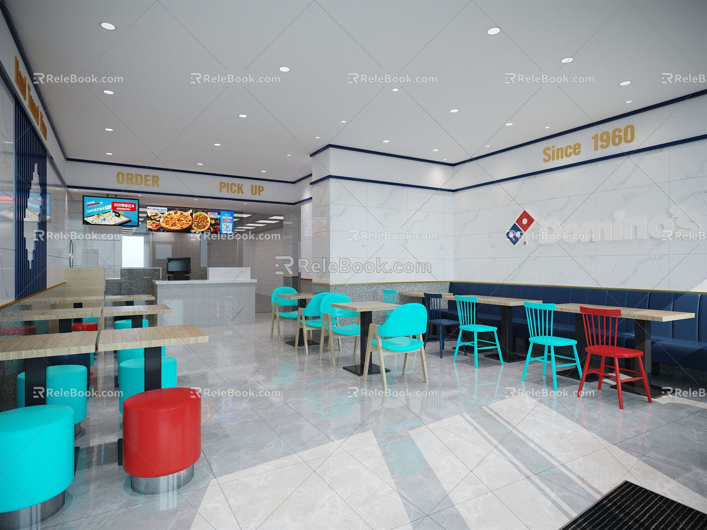 Modern Pizza 3d model