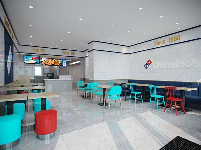 Modern Pizza 3d model