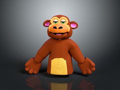 Monkey Cartoon Monkey Anime Monkey Stylized Monkey Fantasy Style Monkey Toy model