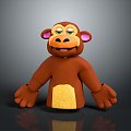 Monkey Monkey Cartoon Monkey Anime Monkey Stylized Monkey Fantasy Style Monkey Toy 3d model