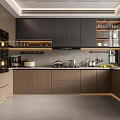 Modern Kitchen Interior Design With Sleek Cabinets Island Countertop And Appliances