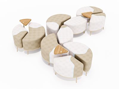 Modern sofa stool shaped sofa model