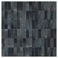Sleek Modern Dark Gray Blue Metallic Floor Tiles With Shiny Reflective Rectangular Design 3d model