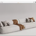 Modern Multiplayer Sofa 3d model