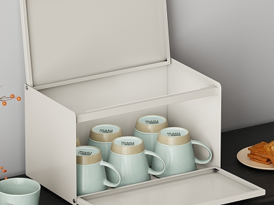 Water Cup Rack 3d model