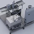 Automated Industrial Equipment With Metal Structure Conveyor Belt Control Panel And Mobile Base