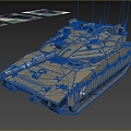 Israeli Merkava Mk4M Main Battle Tank 3d model