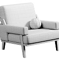 Beige Upholstered Armchair with Wooden Armrests Legs and Multiple Color Options