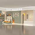 Modern Sal Plus Convenience Store Interior With Shelves And Checkout Counter