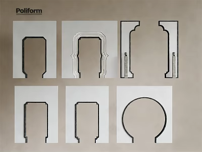 Pollform Decorative Building Components With Various Architectural Designs And Shapes 3d model