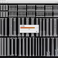 European Roman Column Square Column Stone Guardrail Round Column Decorative Column Gypsum Column Stone Railing 3d model