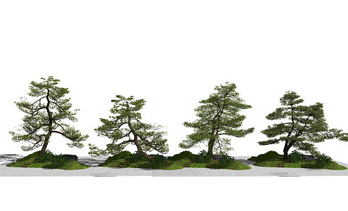 Modern tree landscape sketch landscape tree arbor 3d model