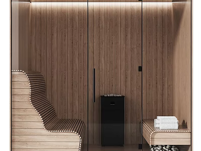 Home Sauna 02 3d model