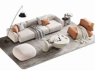 Sofa coffee table 3d model