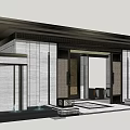 new chinese style gate 3d model