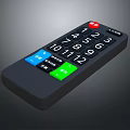 Computer Remote Control with Digital Keypad 1-12 and Colorful Red Blue Green Buttons