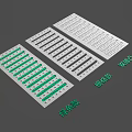 Durable Road Facilities With Green Stripe Urban And Two Tone Combination Styles