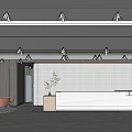 Modern Hall Reception Hall 3d model