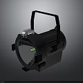 High Quality Black Stage Spotlight With Handle Clear Lens And Metal Frame