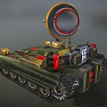 Anti-aircraft gun anti-aircraft vehicle radar vehicle radar detection vehicle reconnaissance vehicle survey vehicle monitoring vehicle low face number low model simple model game film and television level super realistic 3d model