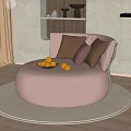 Modern single sofa 3d model