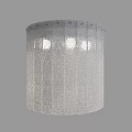 Modern Silver Mesh Wall Lamp With Textured Design And Soft Glow LED Lights 3d model