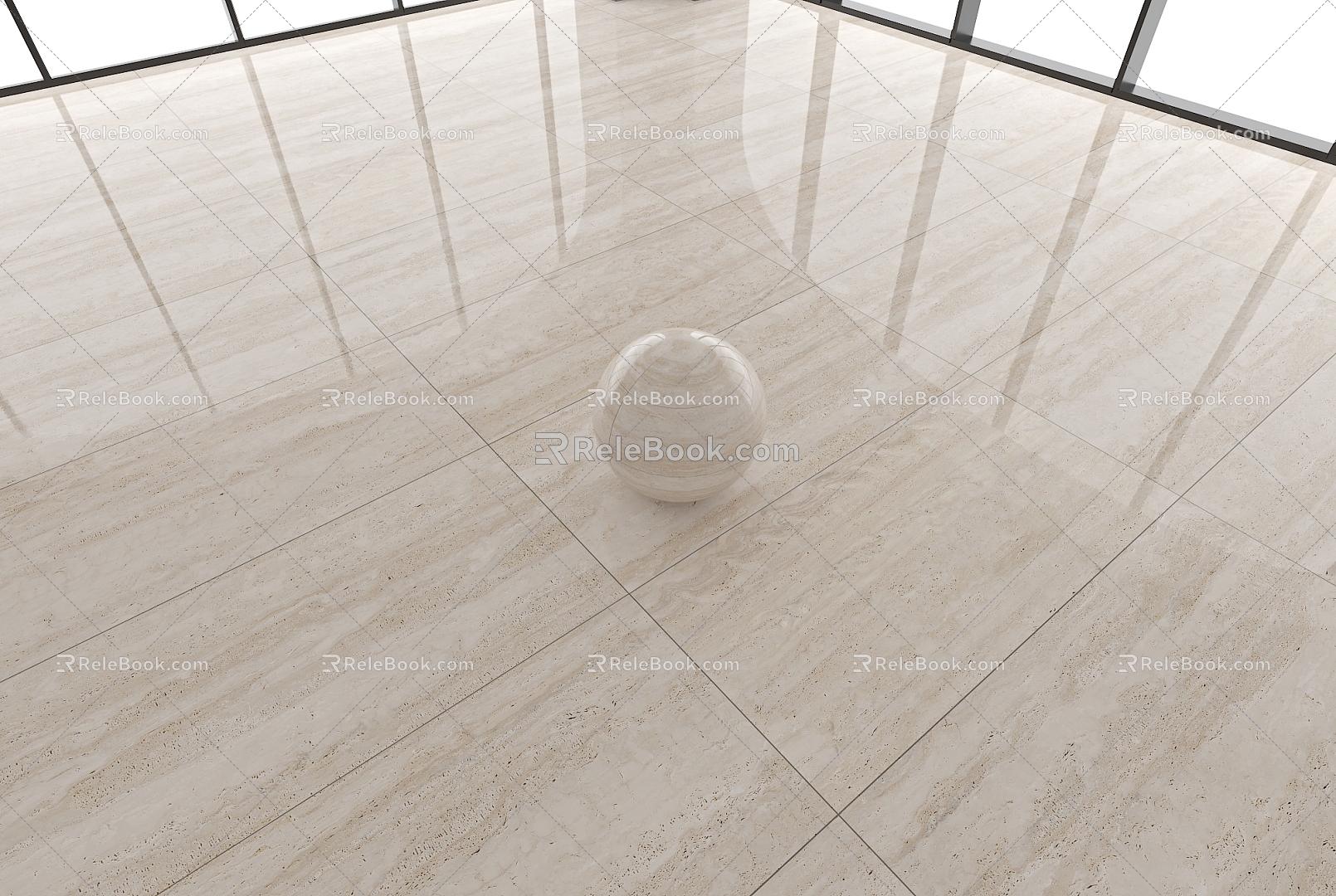 Marble Floor Tile Large Plate Tile Glazed Tile Wood Grain Marble Floor Tile Bright Tile 3d model