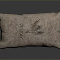 Soft Linen Pillow Cushion For Home Living With Natural Texture And Decorative Pattern