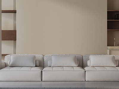 Modern three-seat sofa 3d model